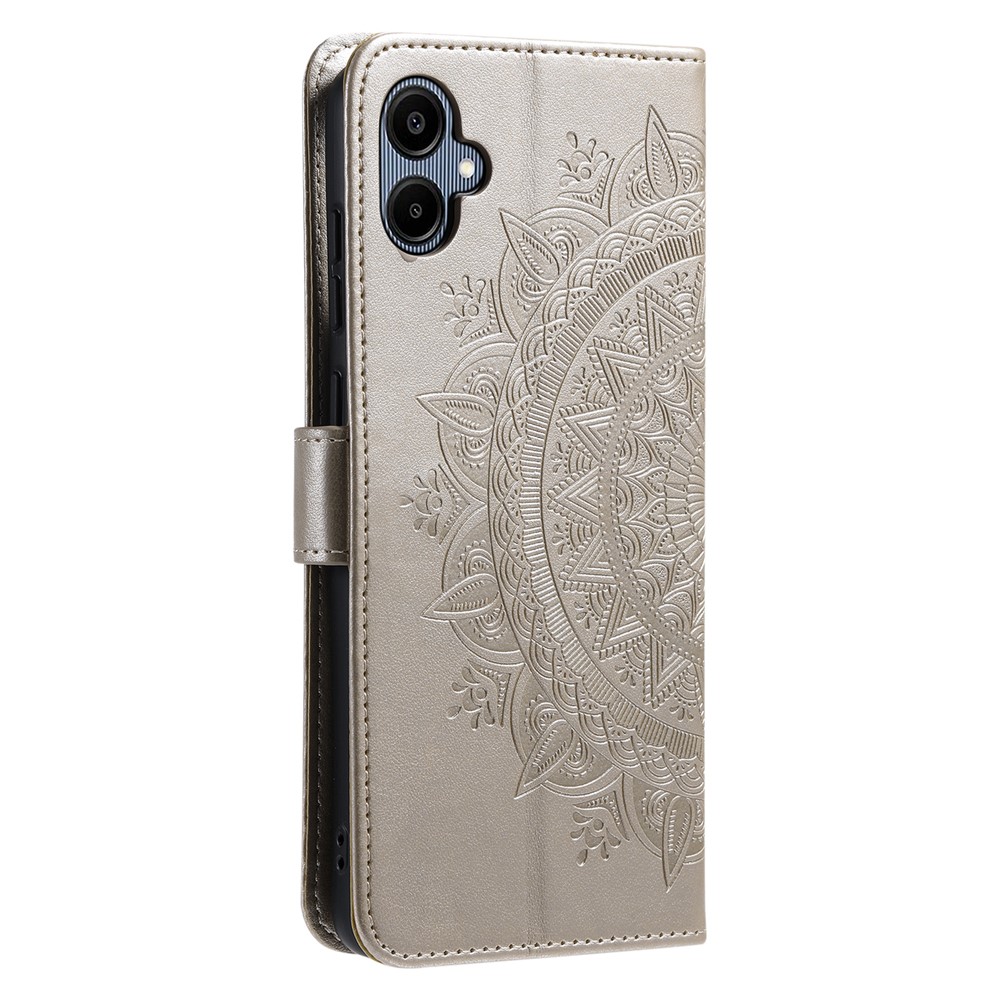  Samsung Galaxy A07 Fodral Mandala Läder Guld
