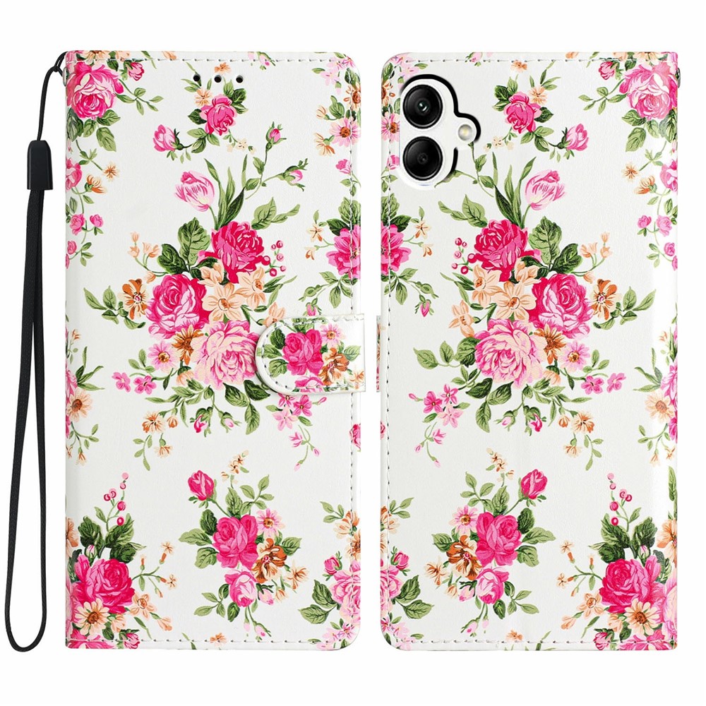 Samsung Galaxy A07 Fodral Med Tryck Blommor