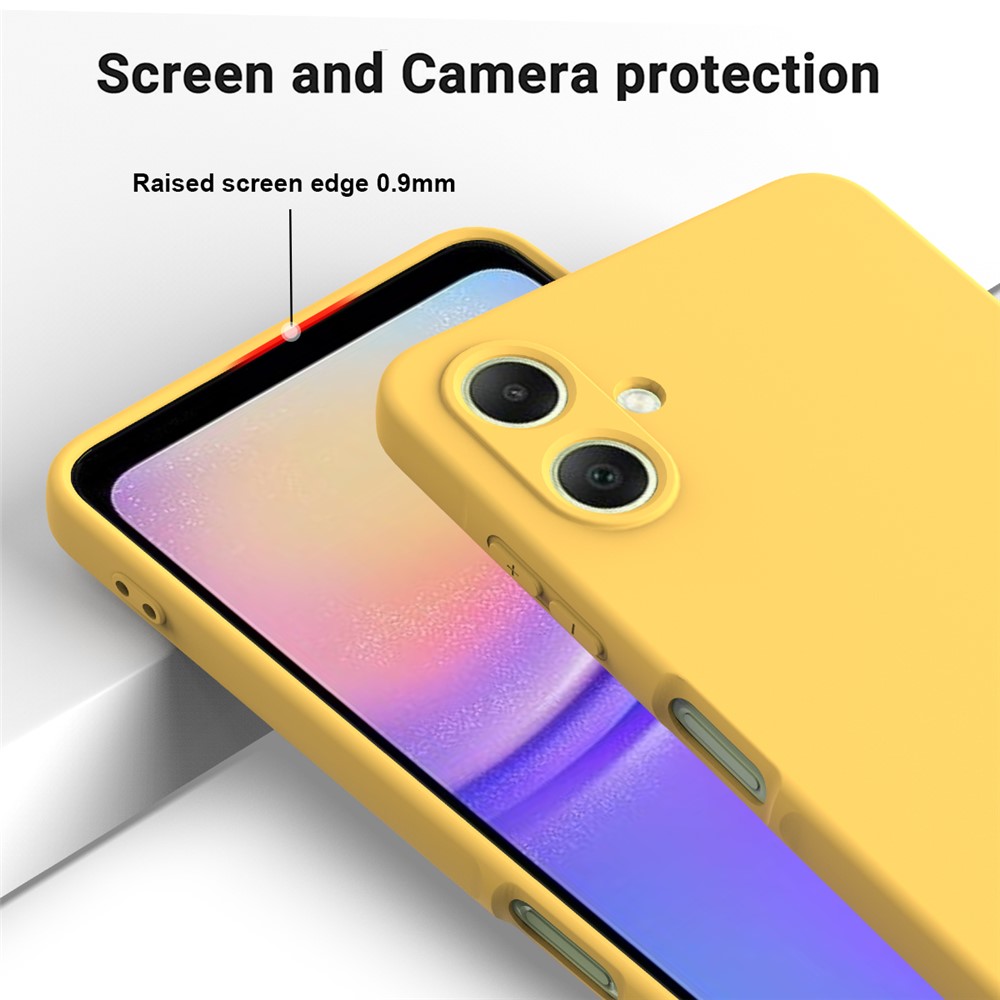  Samsung Galaxy A07 Skal Liquid Silikon Gul