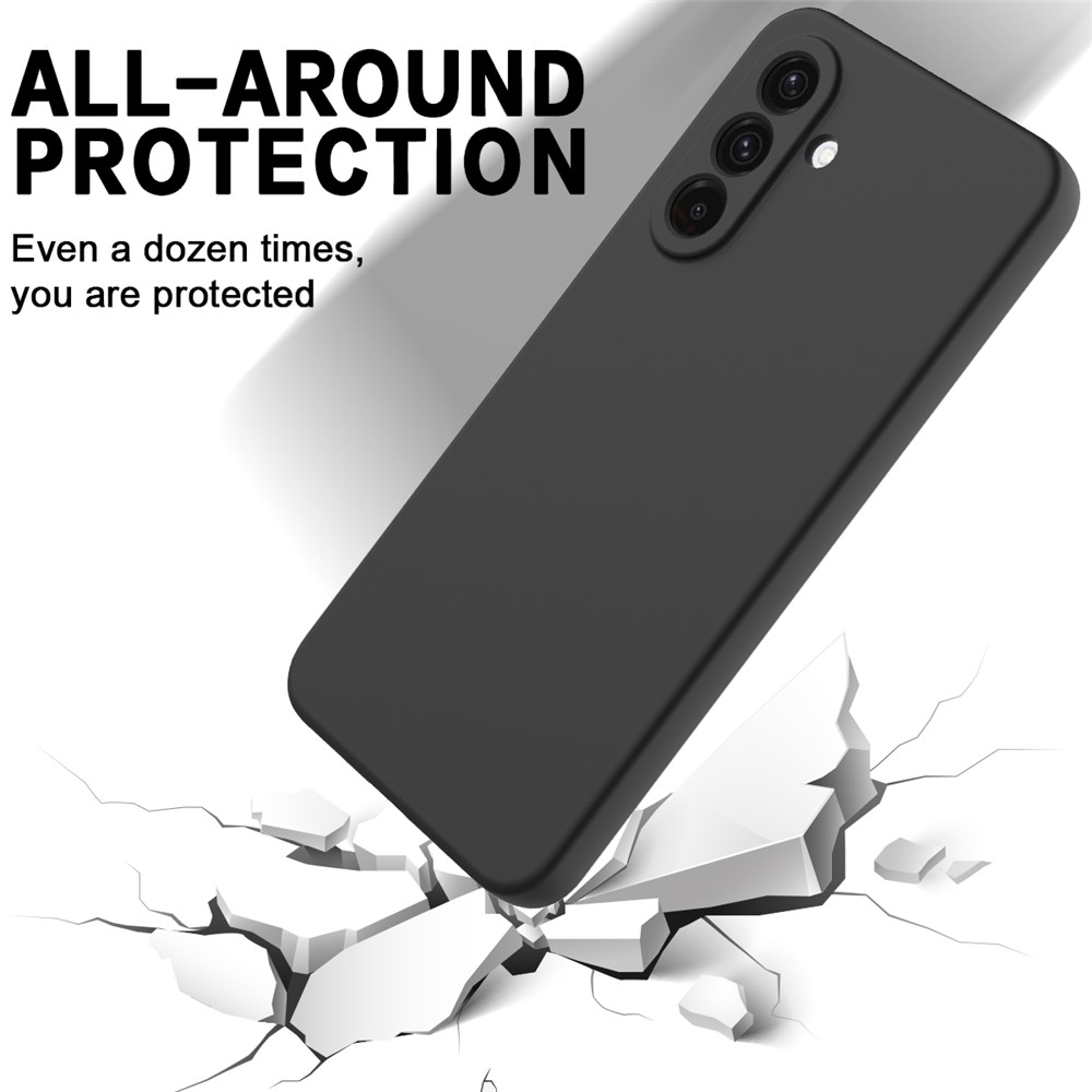  Samsung Galaxy A17 Skal Liquid Silikon Svart