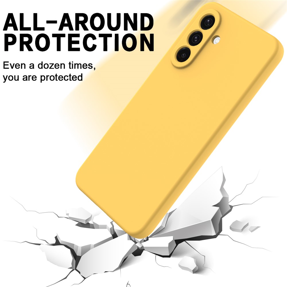  Samsung Galaxy A17 Skal Liquid Silikon Gul
