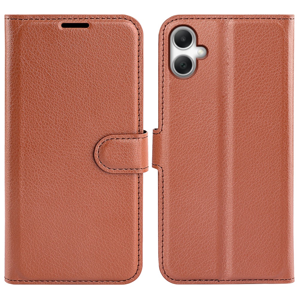  Samsung Galaxy A07 Fodral Litchi Läder Brun