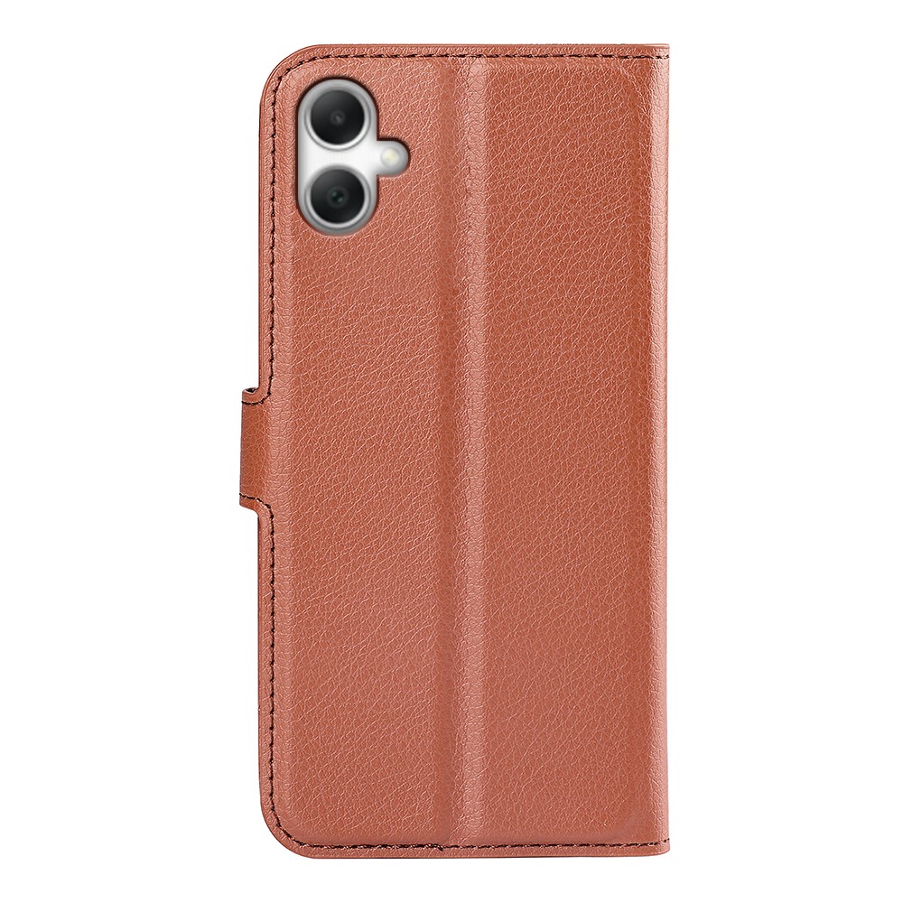  Samsung Galaxy A07 Fodral Litchi Läder Brun