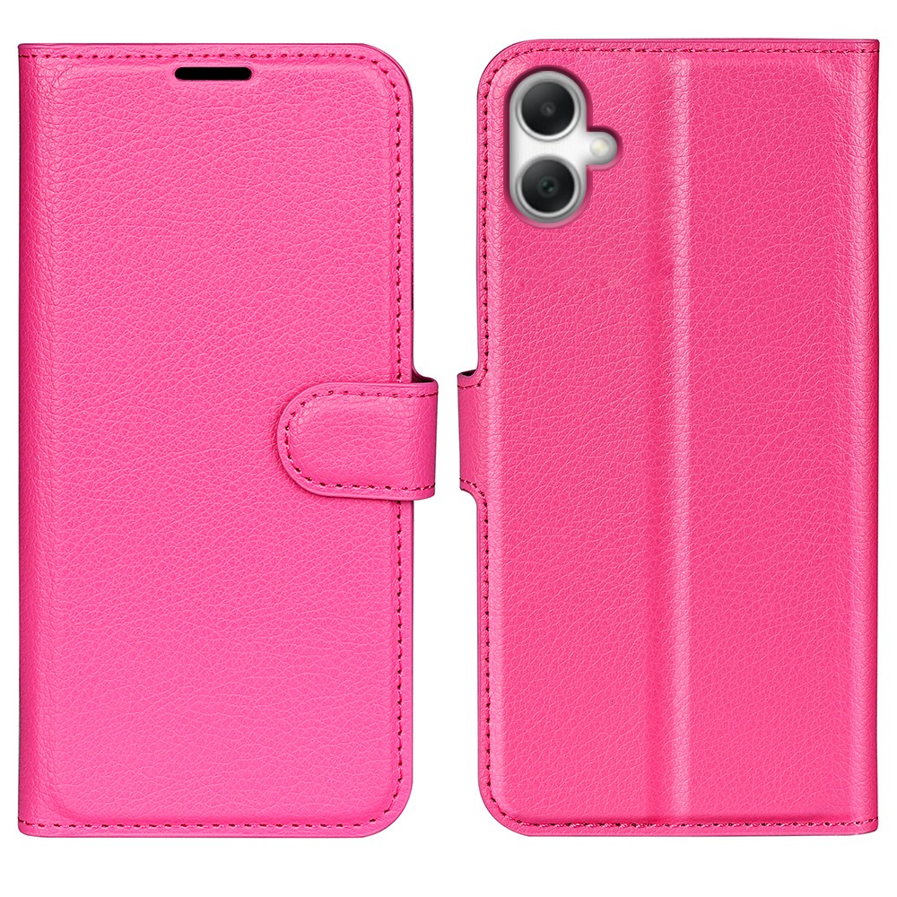  Samsung Galaxy A07 Fodral Litchi Läder Rosa
