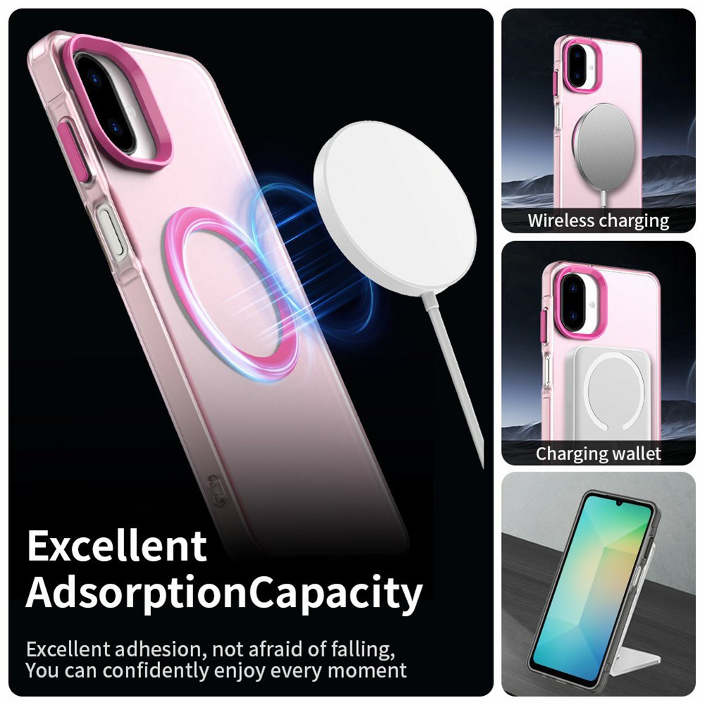  Samsung Galaxy A07 Skal MagSafe Hybrid Rosa