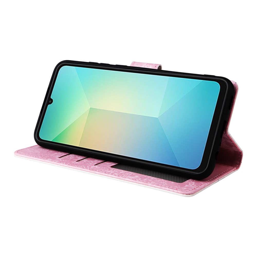  Samsung Galaxy A07 Fodral RFID Läder Fjärilar / Blommor