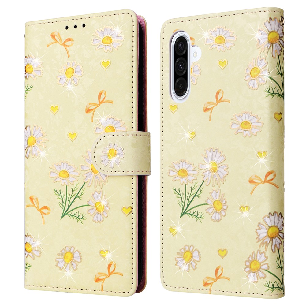  Samsung Galaxy A17 Fodral RFID Läder Yellow Daisy