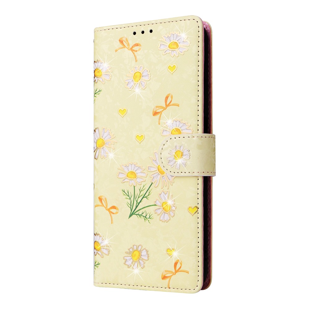  Samsung Galaxy A17 Fodral RFID Läder Yellow Daisy