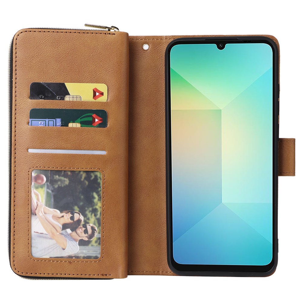  Samsung Galaxy A07 Fodral Multifunktionellt Läder Brun