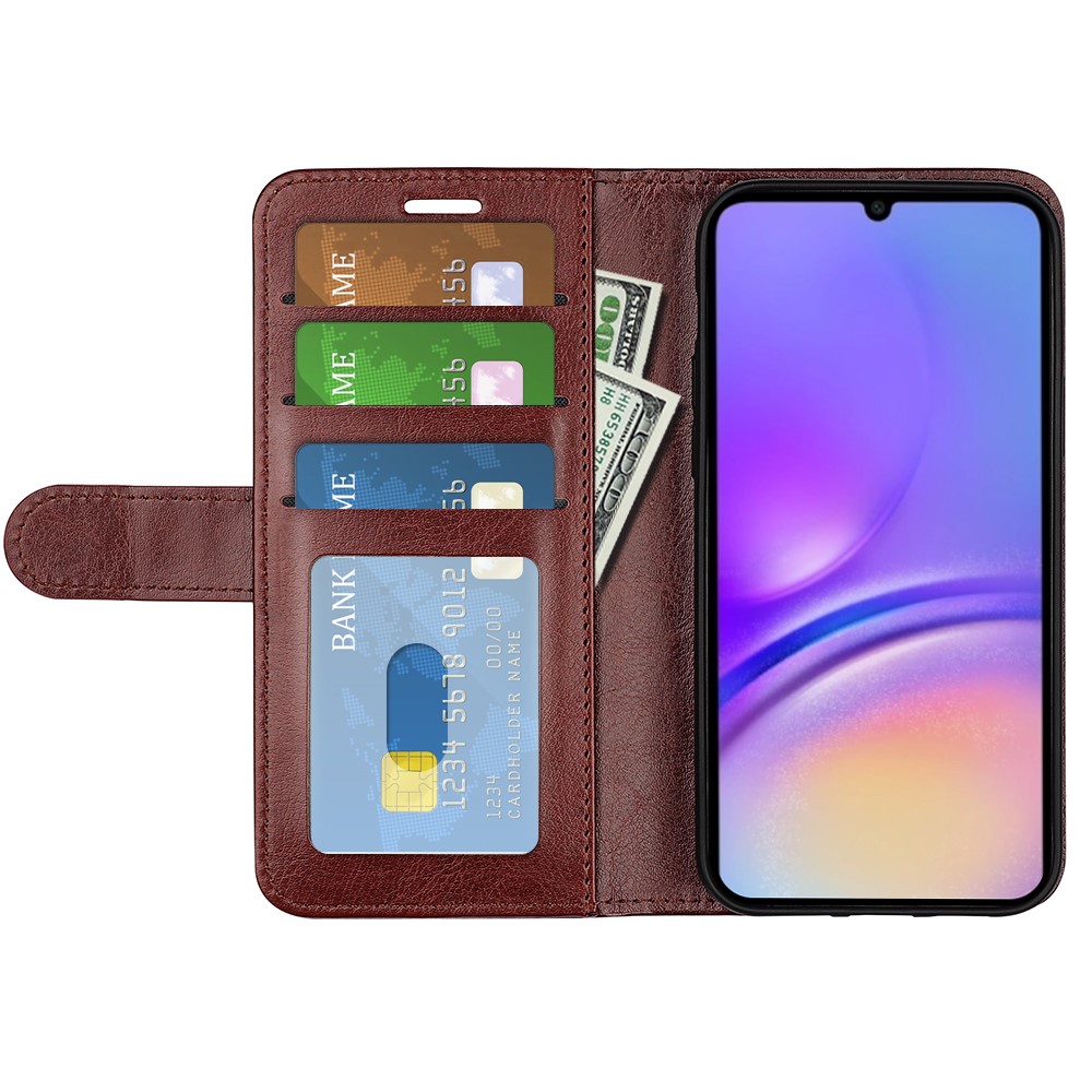  Samsung Galaxy A07 Fodral Crazy Horse Läder Brun