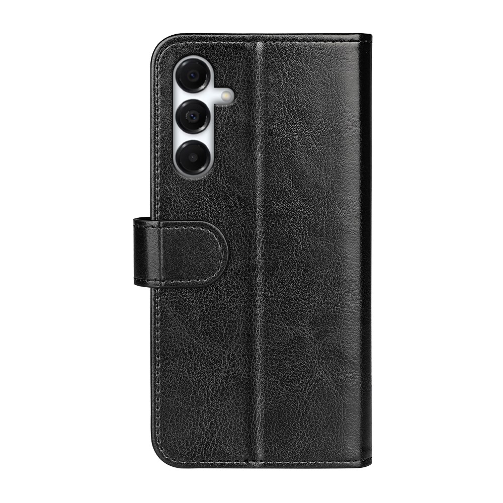  Samsung Galaxy A17 Fodral Crazy Horse Läder Svart