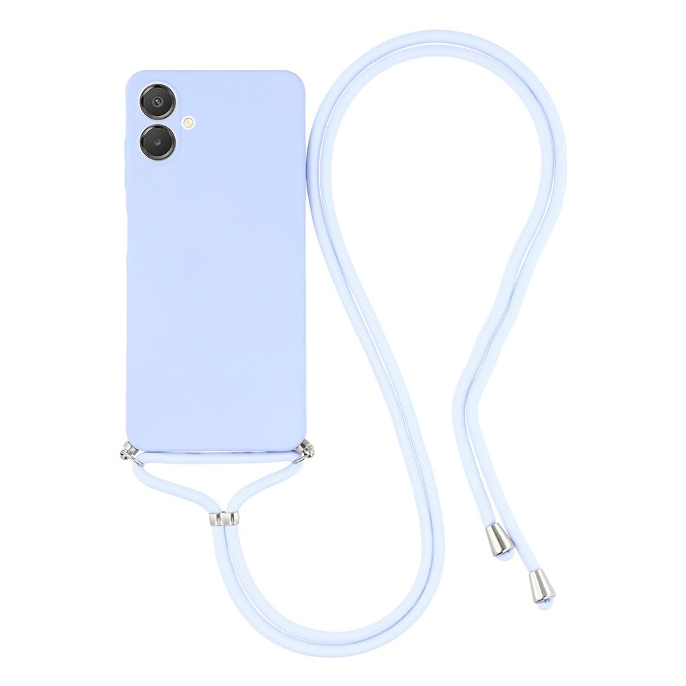  Samsung Galaxy A07 Skal TPU Med Mobilsnöre Lila