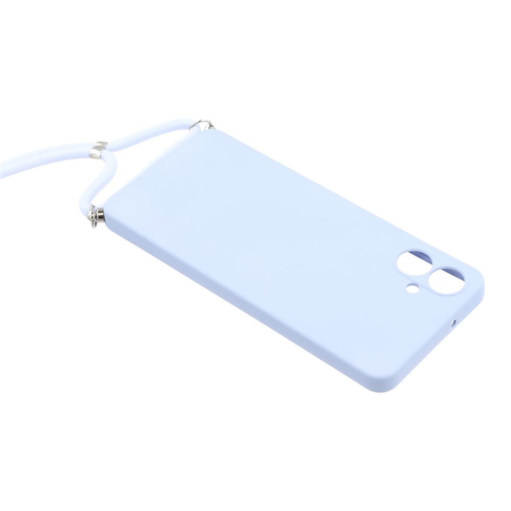  Samsung Galaxy A07 Skal TPU Med Mobilsnöre Lila