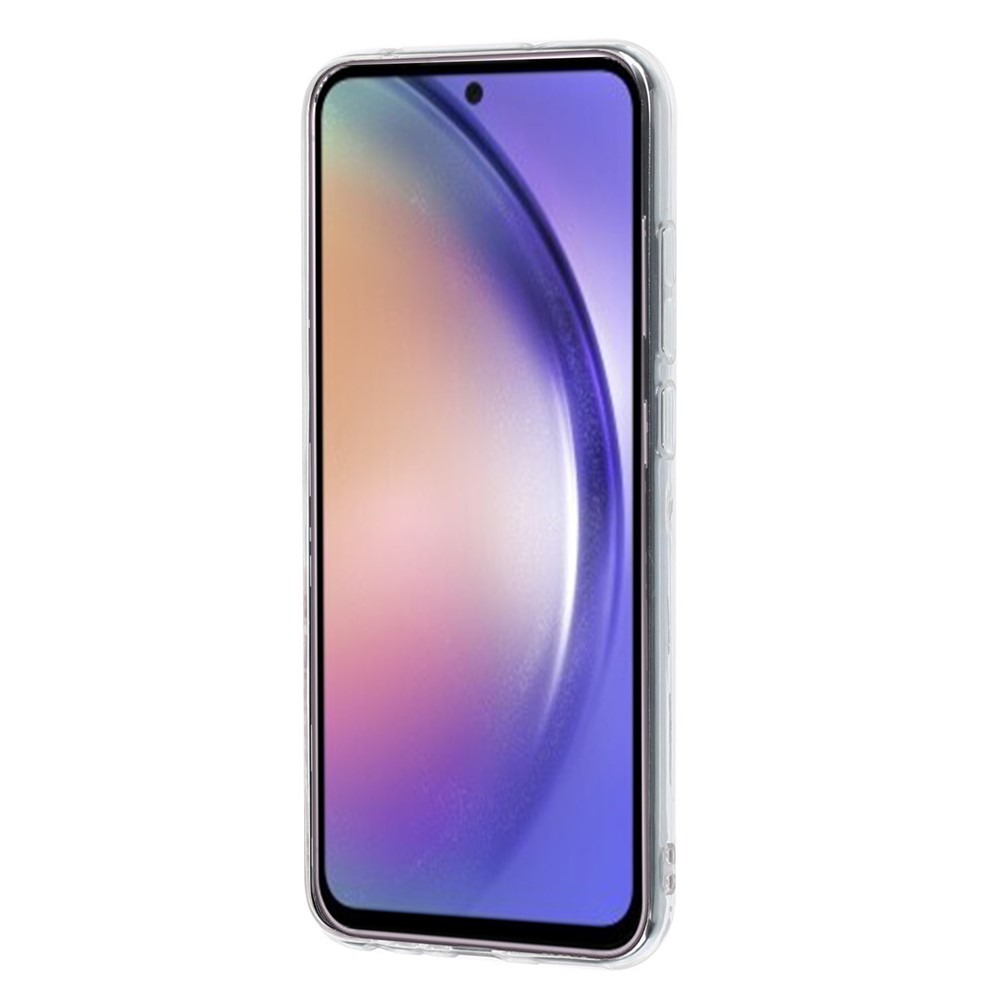  Samsung Galaxy A07 Skal TPU Marmor Rosa / Blå