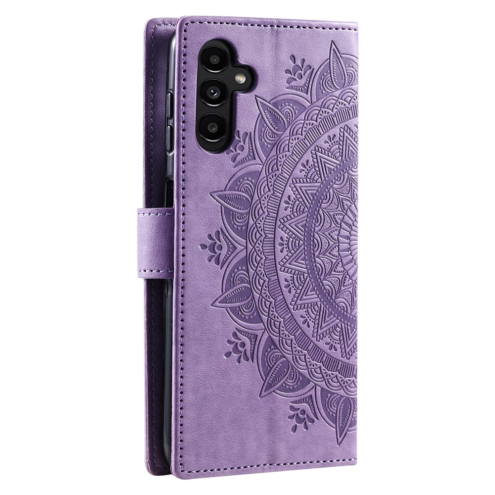  Samsung Galaxy S25 FE Fodral Mandala Läder Lila