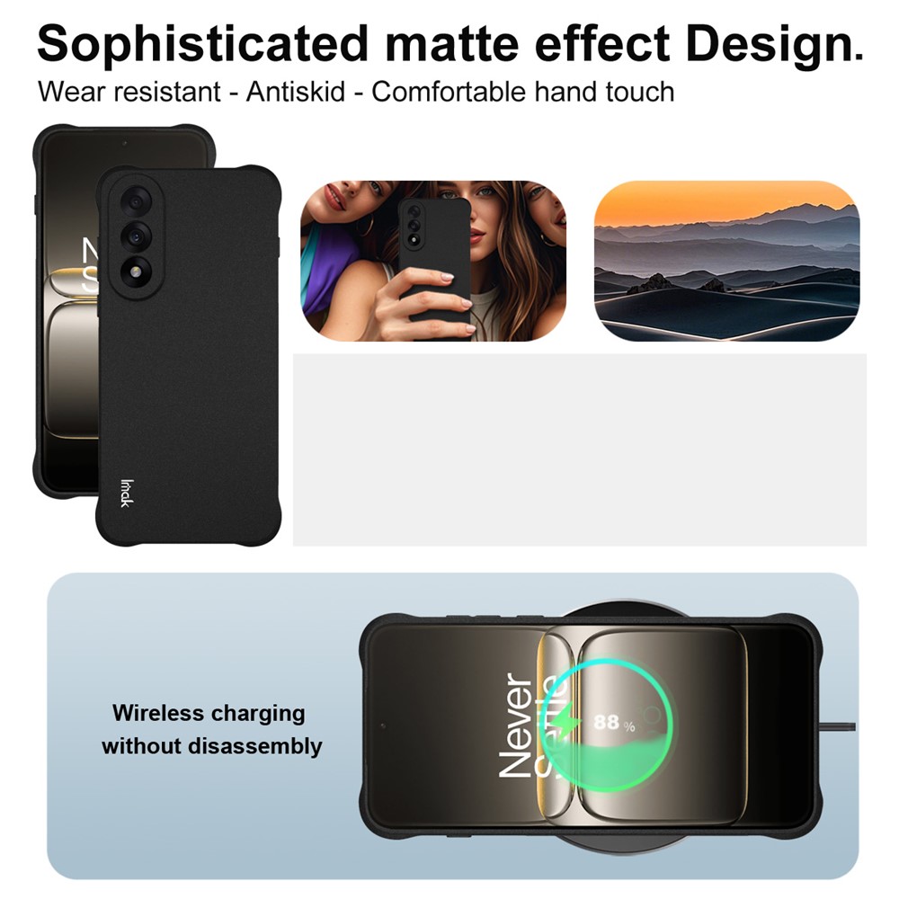 IMAK IMAK OnePlus Nord 5 5G Skal Airbag Shockproof TPU Svart