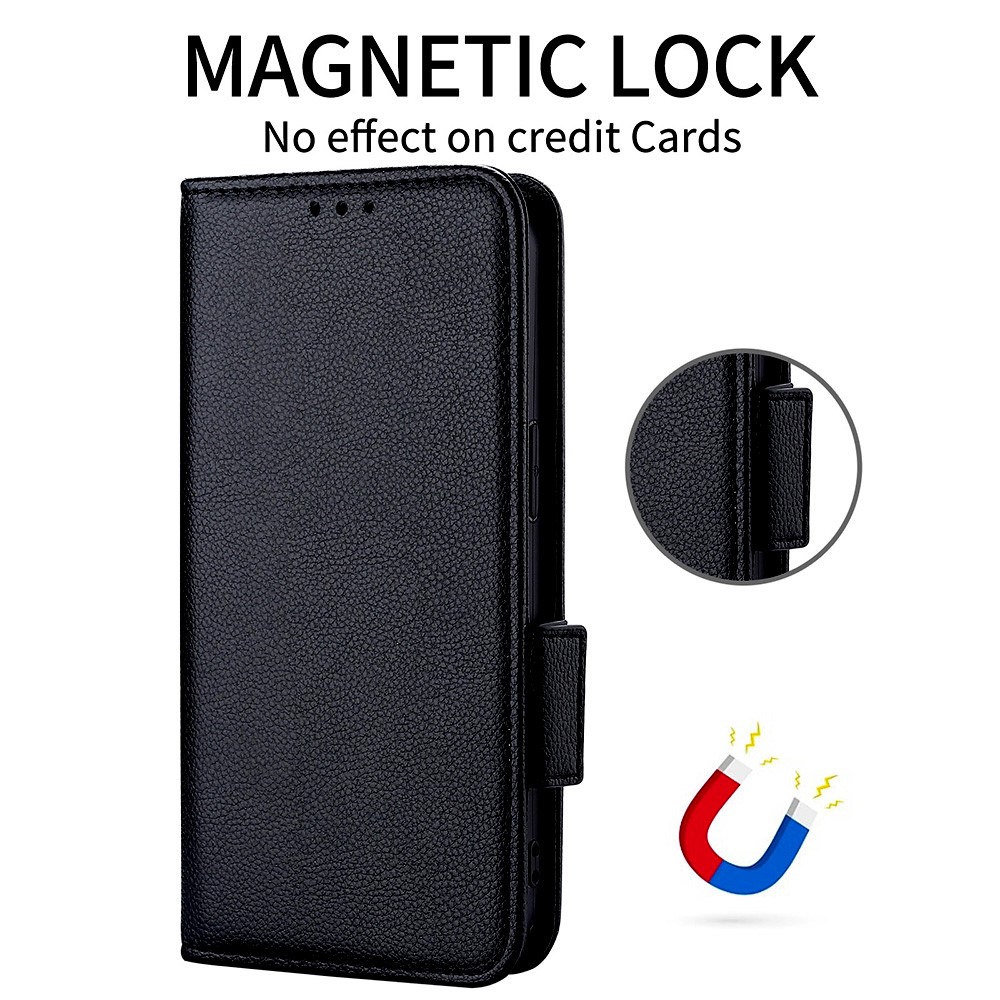  OnePlus Nord 5 5G Fodral Litchi Läder Svart