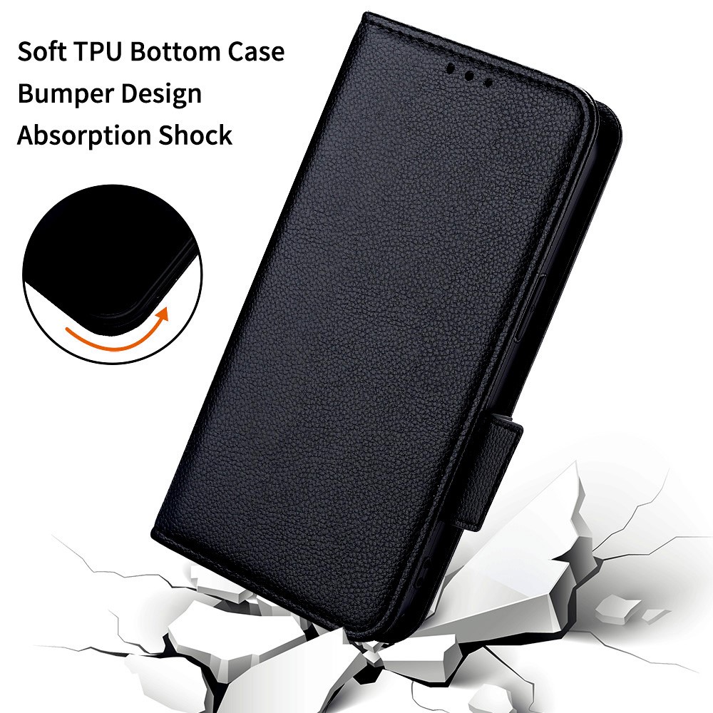  OnePlus Nord 5 5G Fodral Litchi Läder Svart