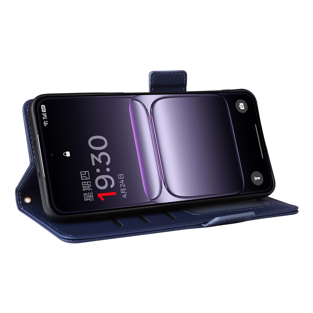  OnePlus Nord 5 5G Fodral Litchi Läder Mörk Blå