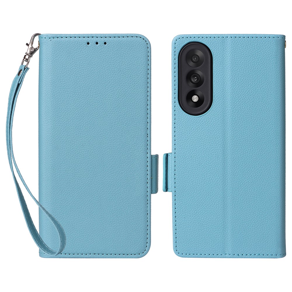  OnePlus Nord 5 5G Fodral Litchi Läder Blå