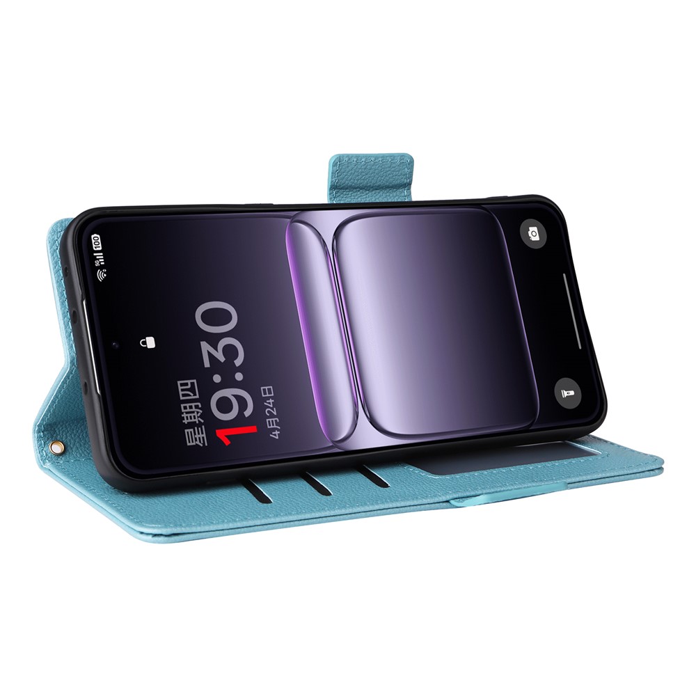  OnePlus Nord 5 5G Fodral Litchi Läder Blå