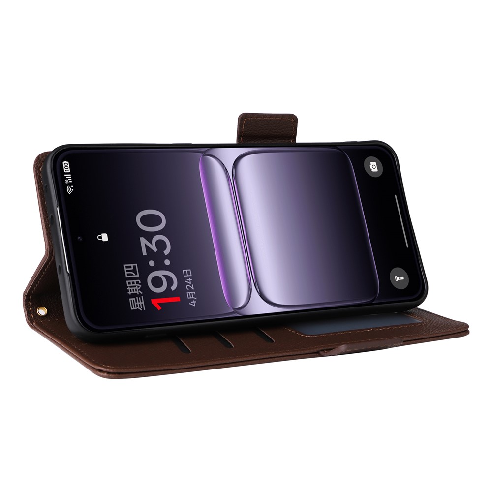  OnePlus Nord 5 5G Fodral Litchi Läder Brun