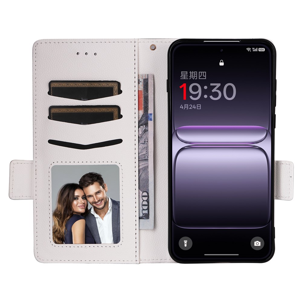  OnePlus Nord 5 5G Fodral Litchi Läder Vit