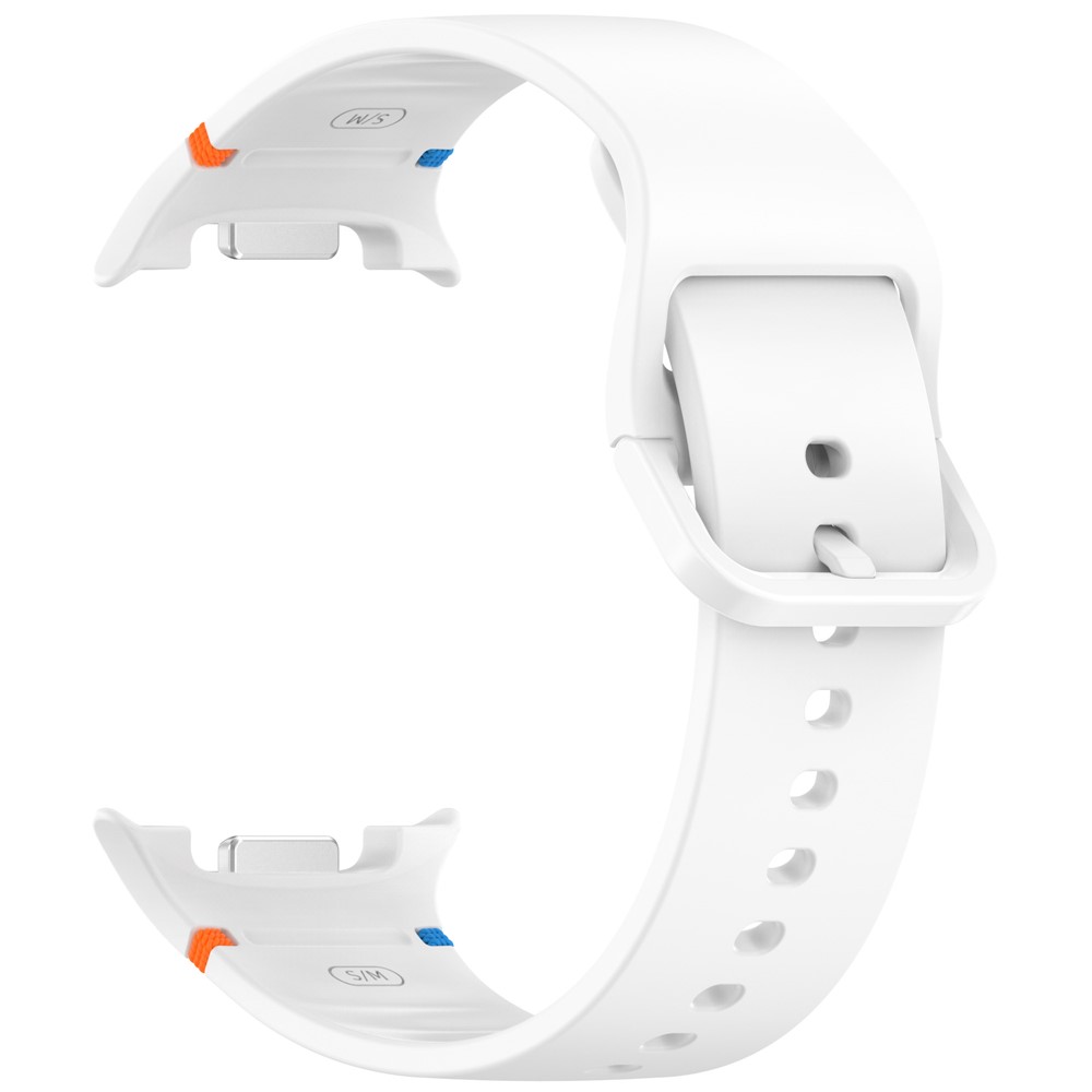  Galaxy Watch 8 46/44/40 mm Klockarmband Silkon Vit