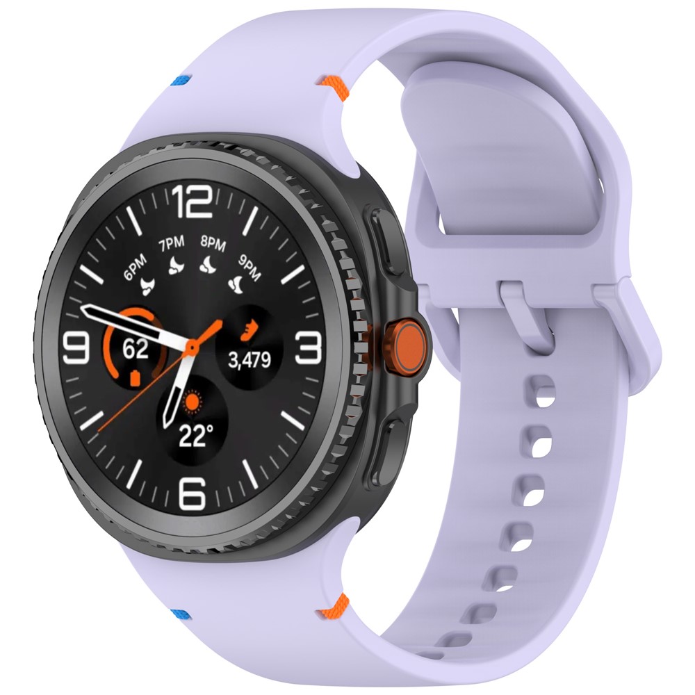  Galaxy Watch 8 46/44/40 mm Klockarmband Silkon Lila