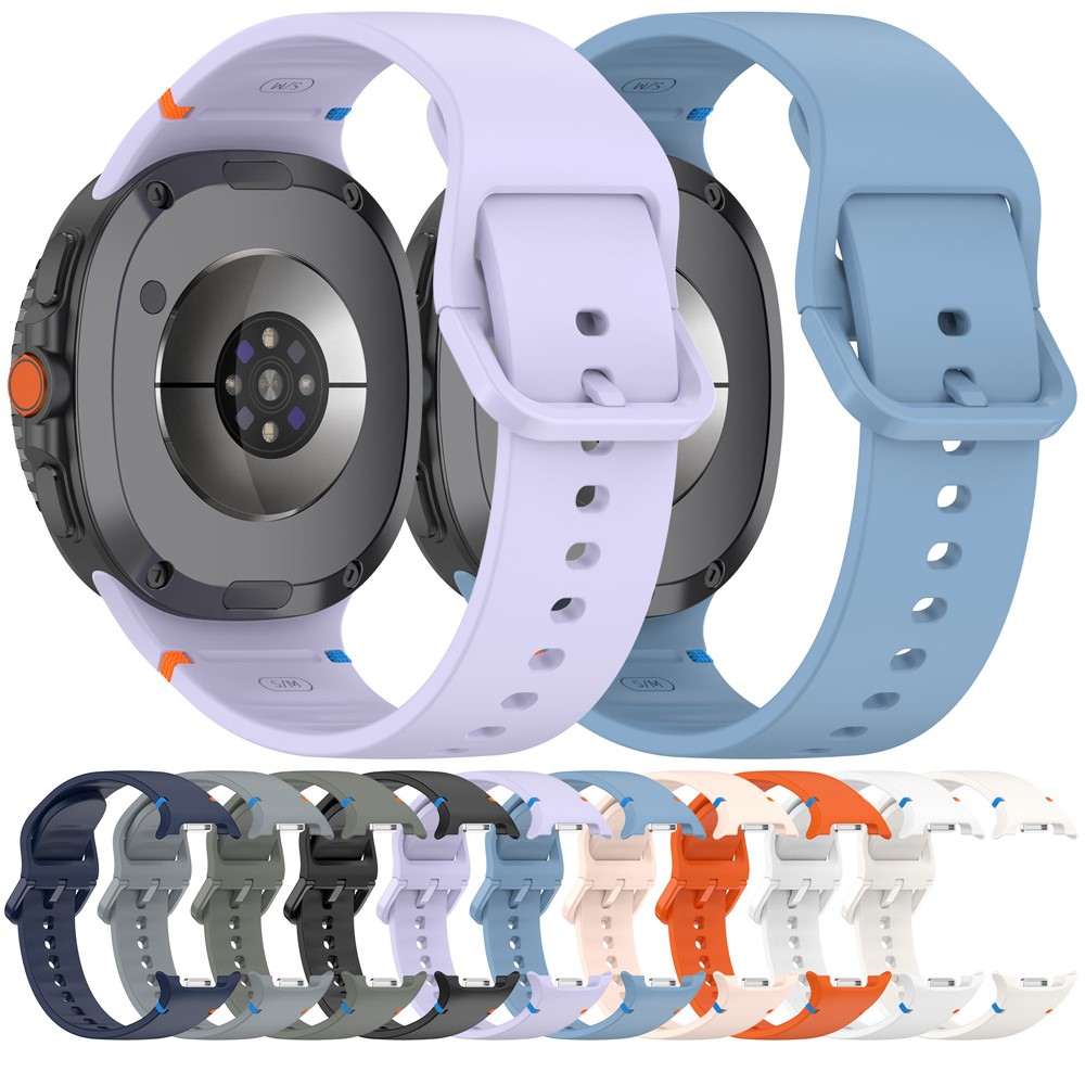  Galaxy Watch 8 46/44/40 mm Klockarmband Silkon Mörk Blå
