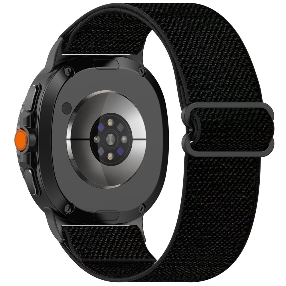  Galaxy Watch 8 46/44/40 mm Armband Justerbart Nylon Svart