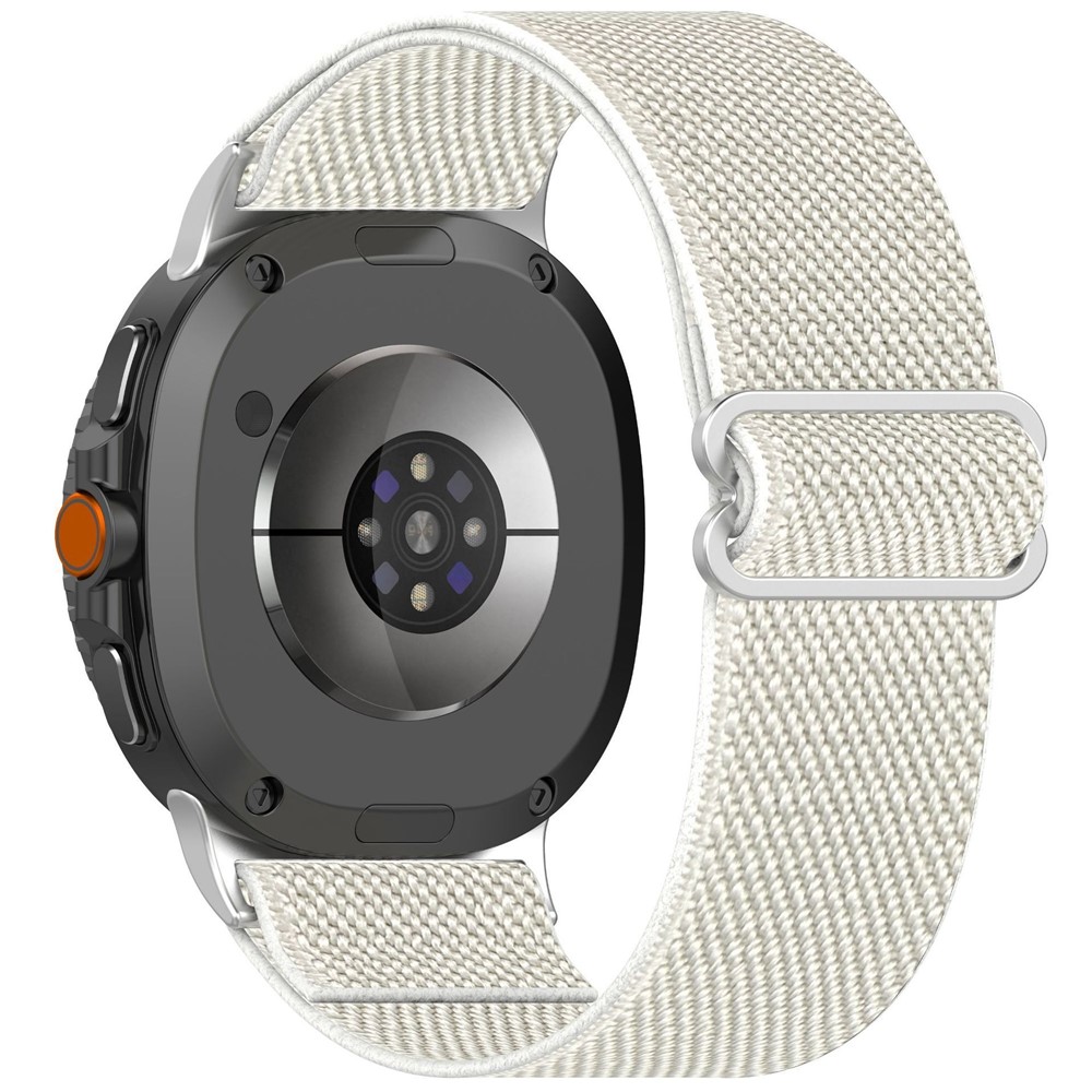  Galaxy Watch 8 46/44/40 mm Armband Justerbart Nylon Beige