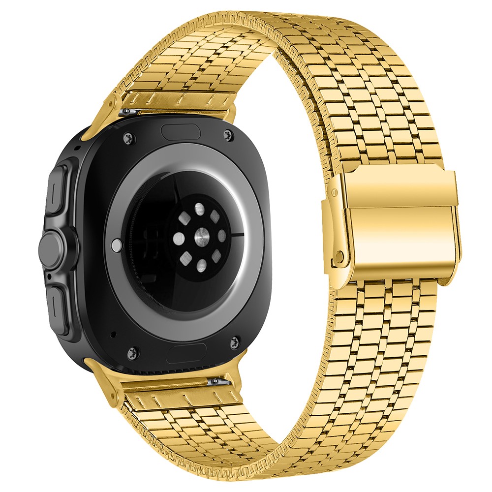  Galaxy Watch 8 46/44/40 mm Armband Rostfritt Stål Guld
