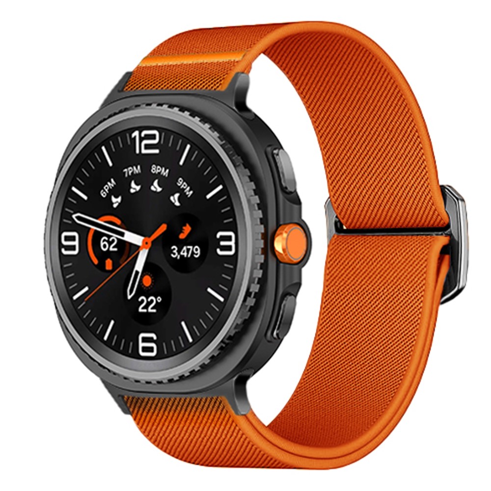  Galaxy Watch 8 46/44/40 mm Armband Justerbart Nylon Orange