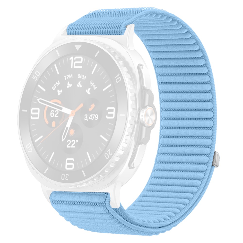  Galaxy Watch 8 46/44/40 mm Armband Nylon Loop Blå