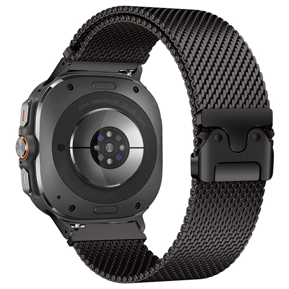  Galaxy Watch 8 46/44/40 mm Armband Milanese Svart