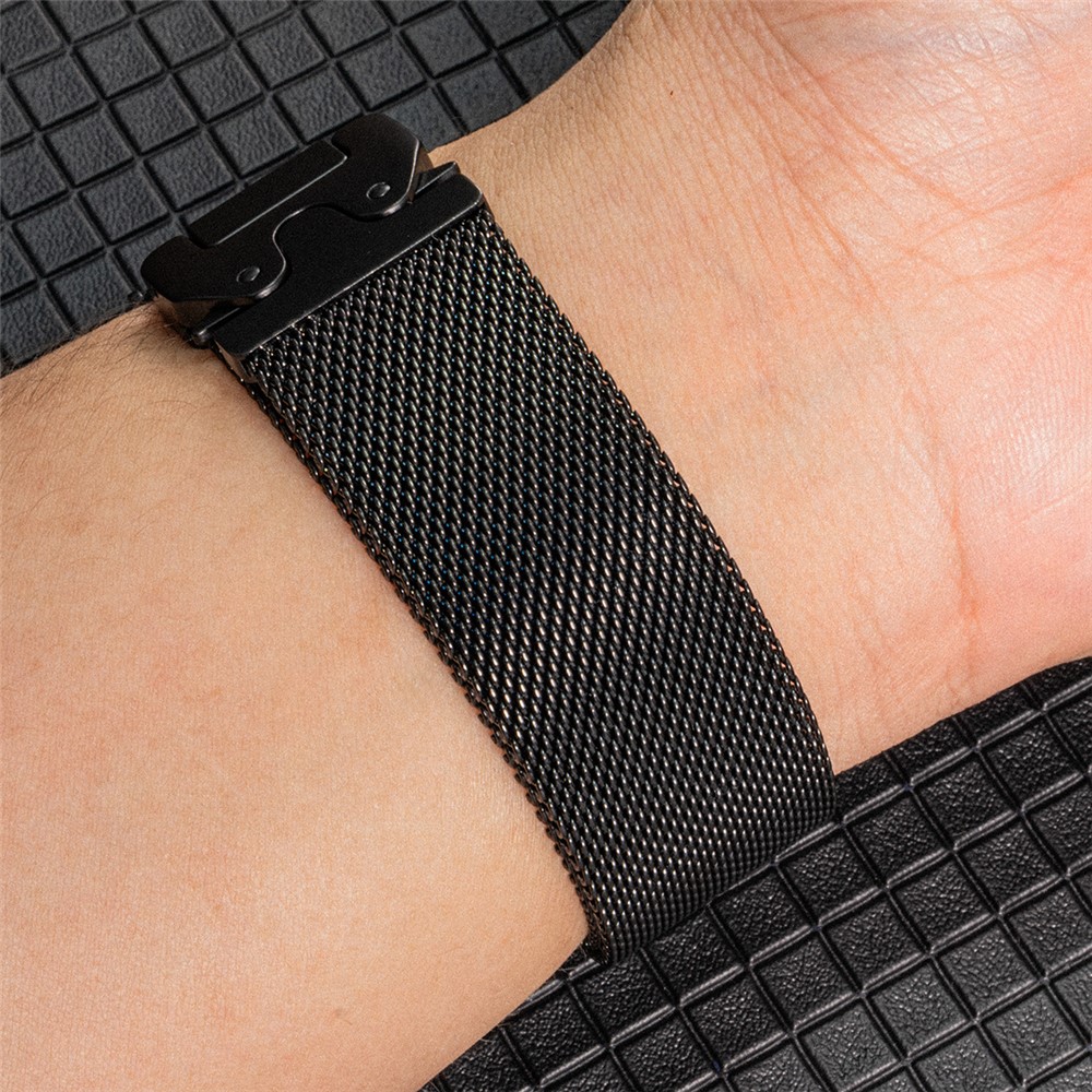  Galaxy Watch 8 46/44/40 mm Armband Milanese Svart