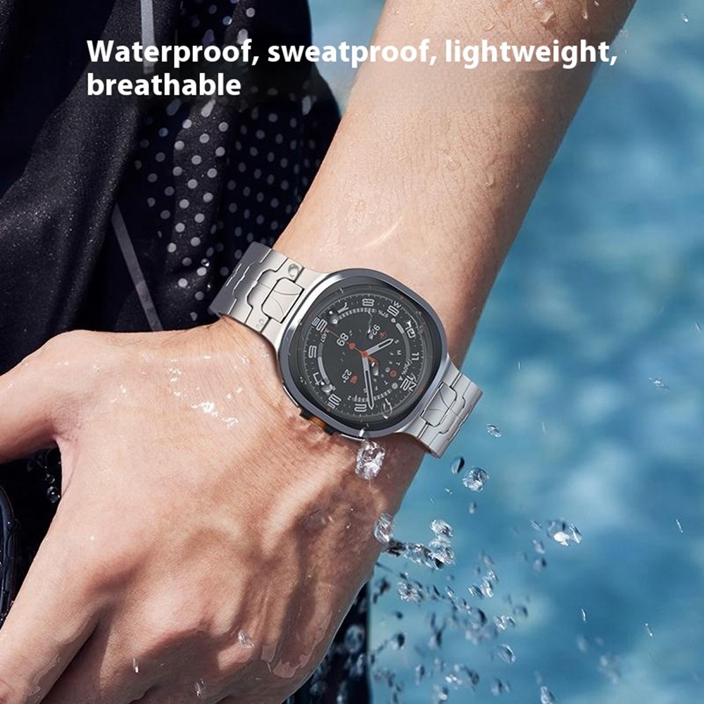  Samsung Galaxy Watch 8 46/44/40 mm Armband Metall Grå
