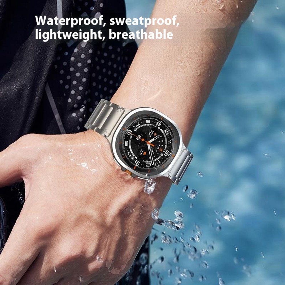  Samsung Galaxy Watch 8 46/44/40 mm Armband Metall Grå