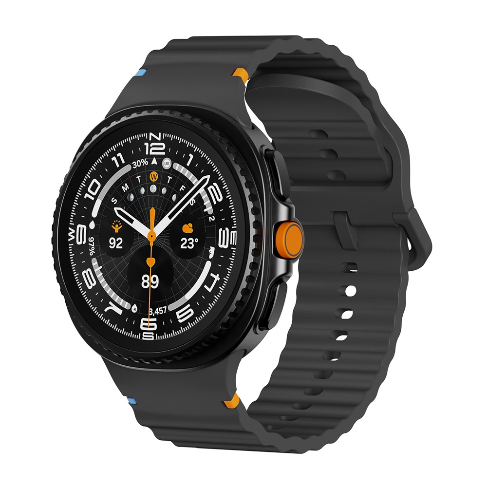 KALEBOL KALEBOL Galaxy Watch 8 46/44/40 mm Armband Wave Svart