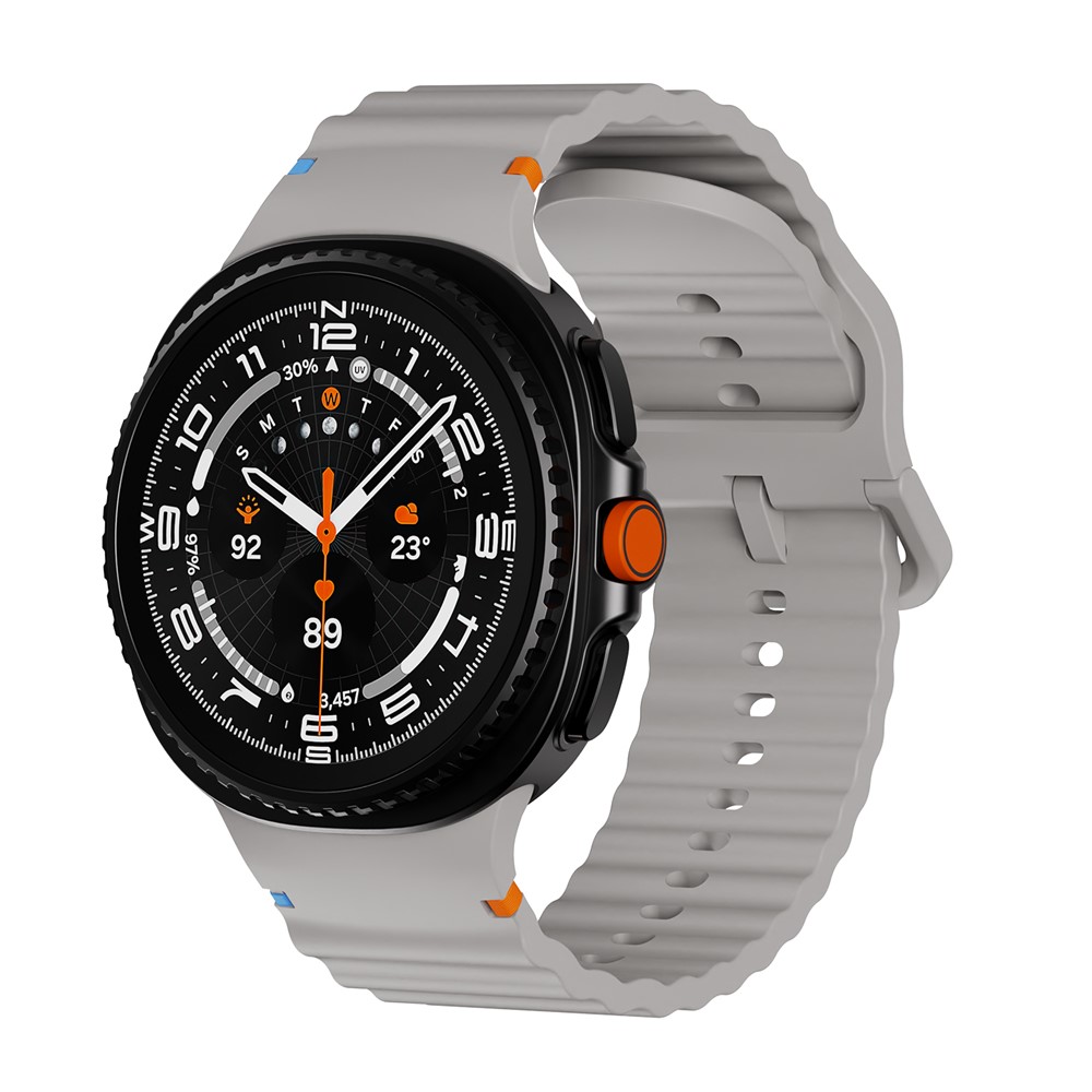 KALEBOL KALEBOL Galaxy Watch 8 46/44/40 mm Armband Wave Grå