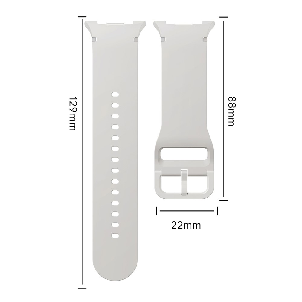 KALEBOL KALEBOL Galaxy Watch 8 46/44/40 mm Armband Silikon Röd