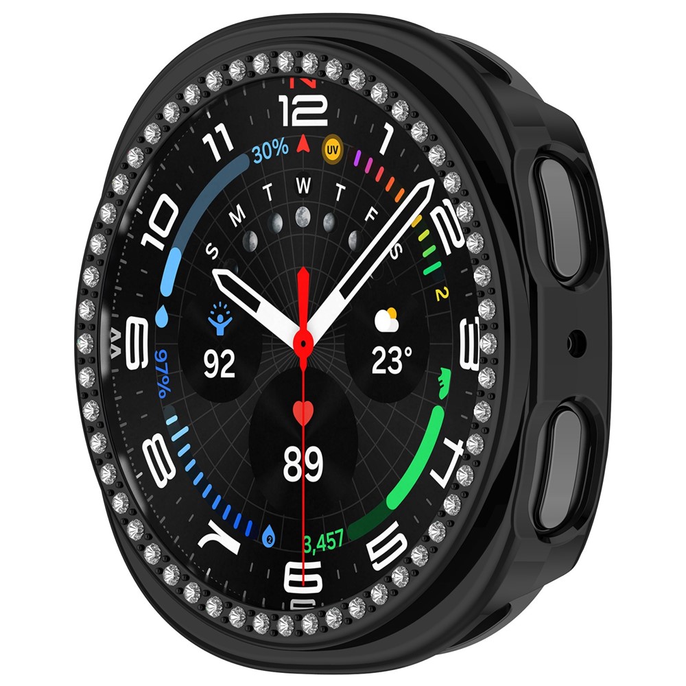  Samsung Galaxy Watch 8 44 mm Skal Strass Svart