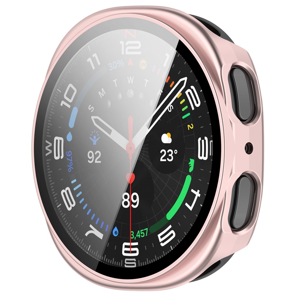  Samsung Galaxy Watch 8 40 mm Skal Med Skärmskydd Rosa