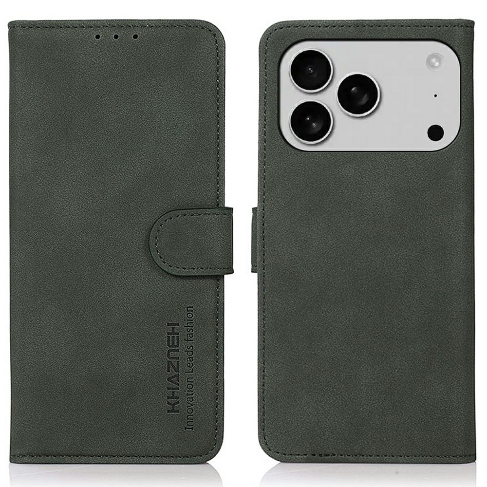 KHAZNEH KHAZNEH iPhone 17 Pro Fodral Läder Grön