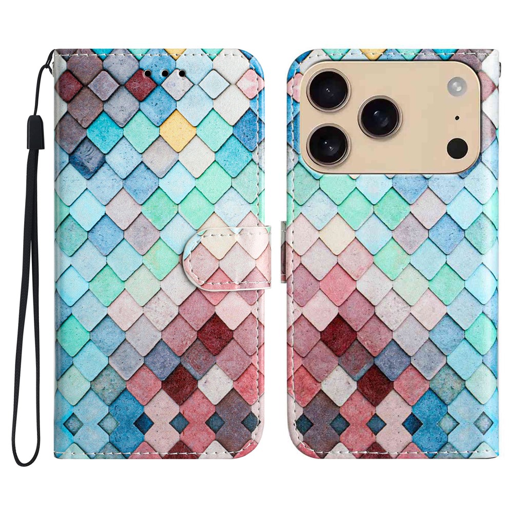  iPhone 17 Pro Fodral Med Tryck Grid