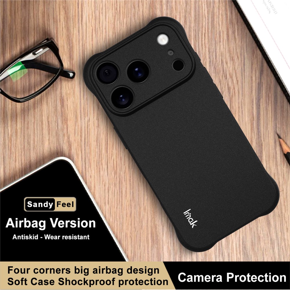 IMAK IMAK iPhone 17 Pro Skal TPU AirBag Shockproof Svart