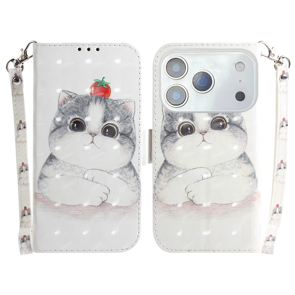  iPhone 17 Pro Fodral Med Tryck Gullig Katt