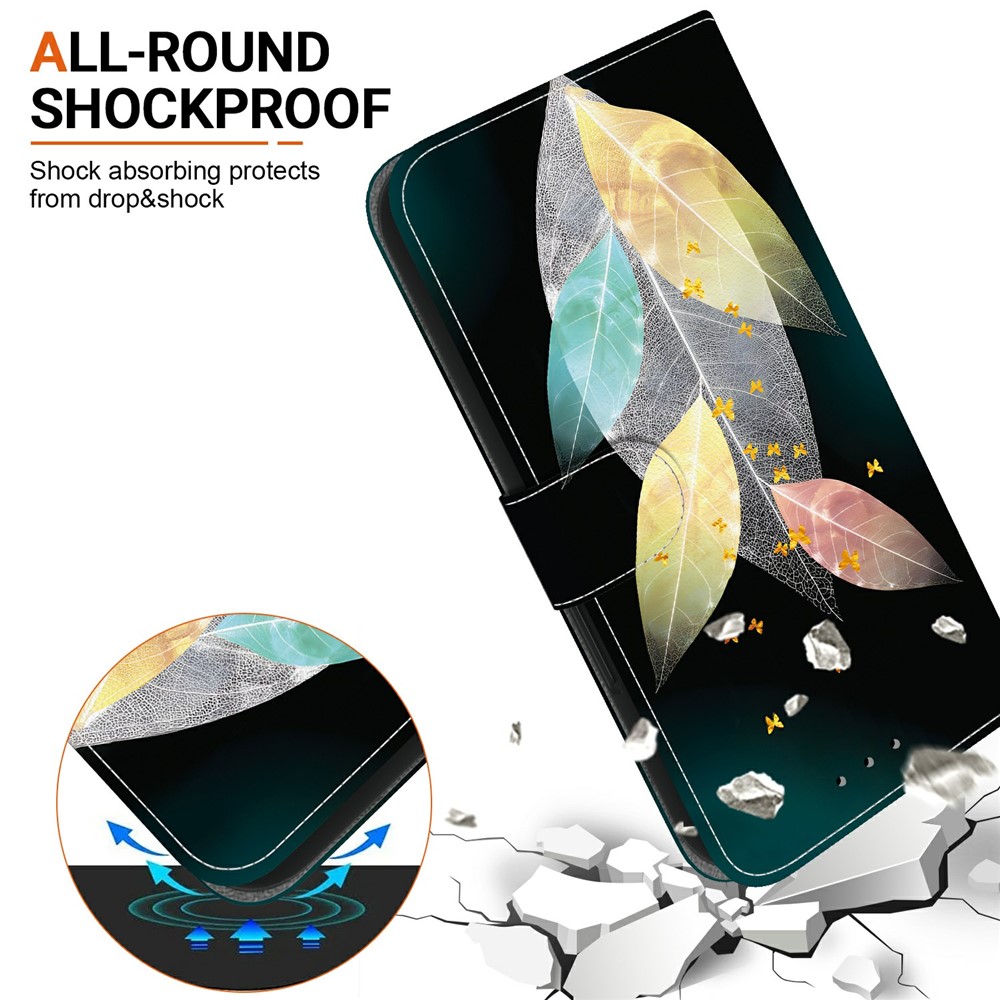  iPhone 17 Pro Fodral Med Tryck Färgglada Löv