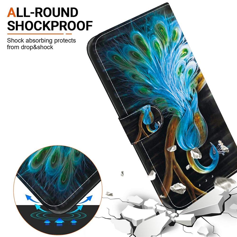  iPhone 17 Pro Fodral Med Tryck Peacock